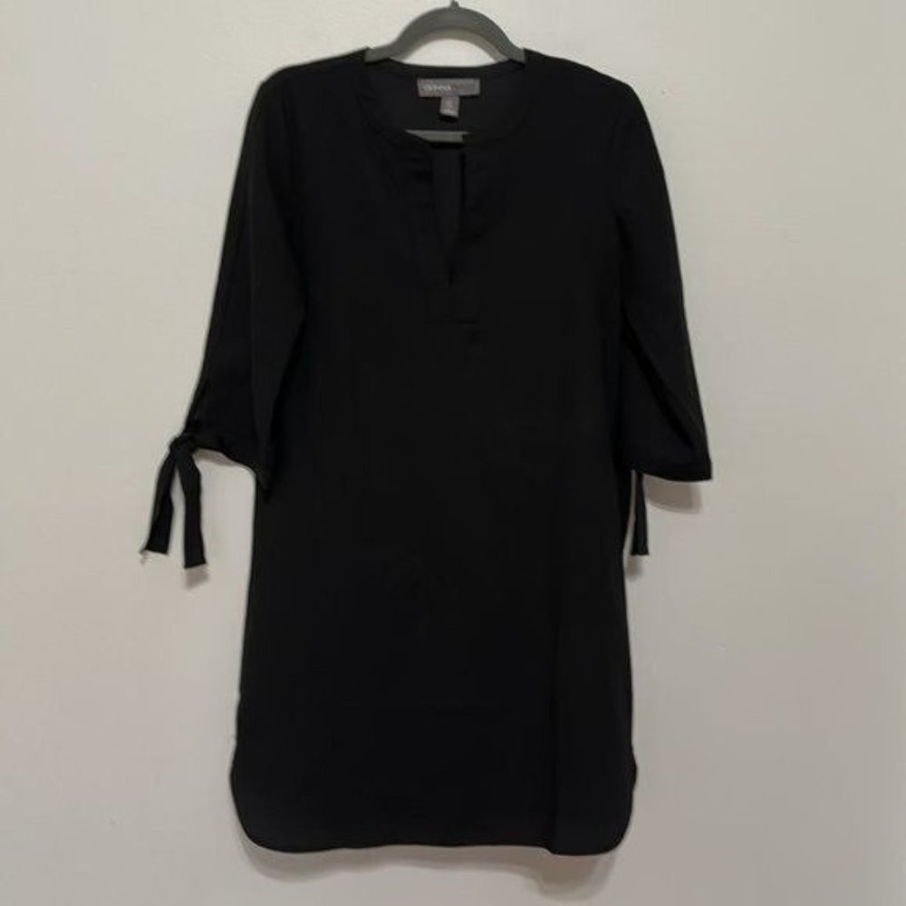 Donna Ricco V-Neck 3/4 Knot Sleeve Mini Dress Size 4
